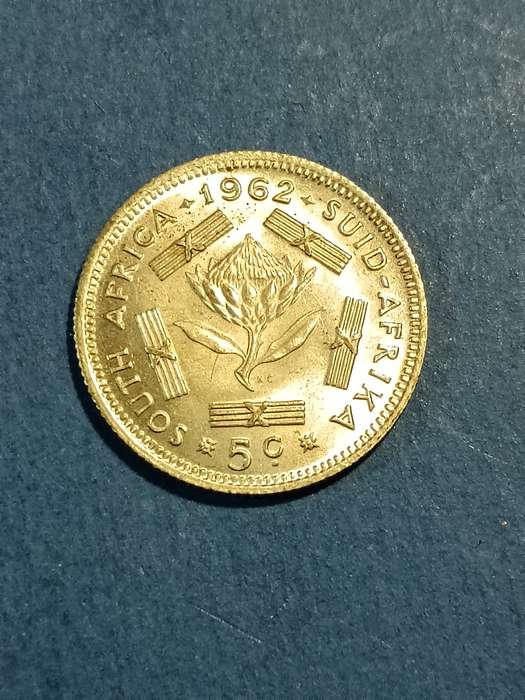 1962 silver 5 cent