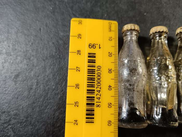 6 x miniature Coke Bottles