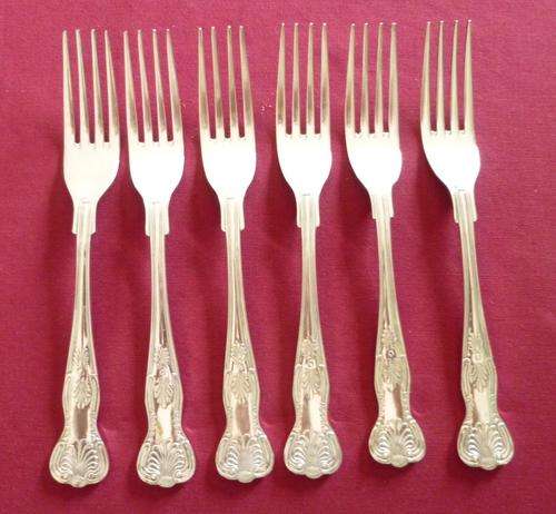 Six kings pattern dessert forks
