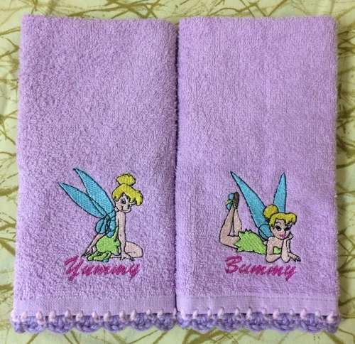 Tinkerbell Face Cloth Set