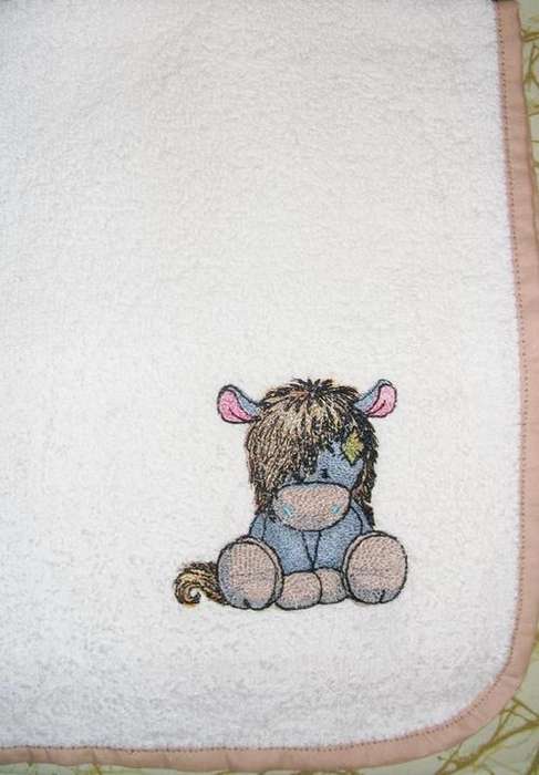 Tatty Teddy's Blue Nose Friends - Soprano the Pony - Burp Nappy (Spoegdoek)