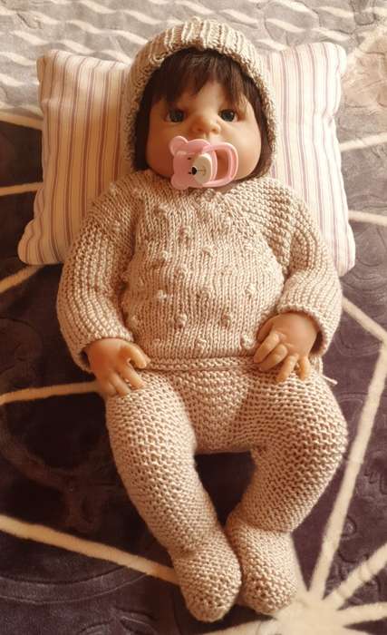KNITTED BABY SET - 0 TO 3 MONTHS