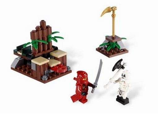 Lego Ninja and Villain with Weapons