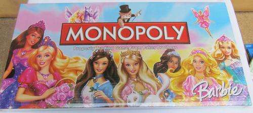 BARBIE MONOPOLY BOARD GAME