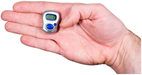 World's smallest electronic finger tally counting device