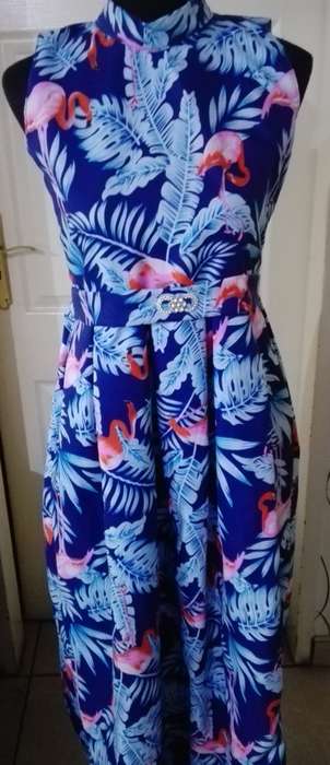 Ladies dress, Size 10, Cotton print