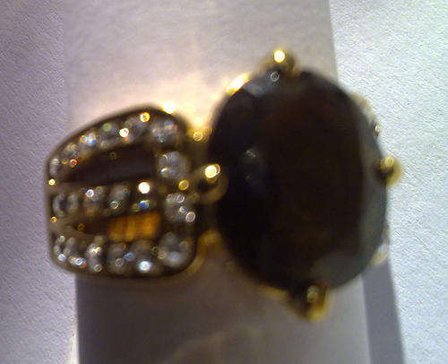 18k Solid Yellow Gold Topaz Ring