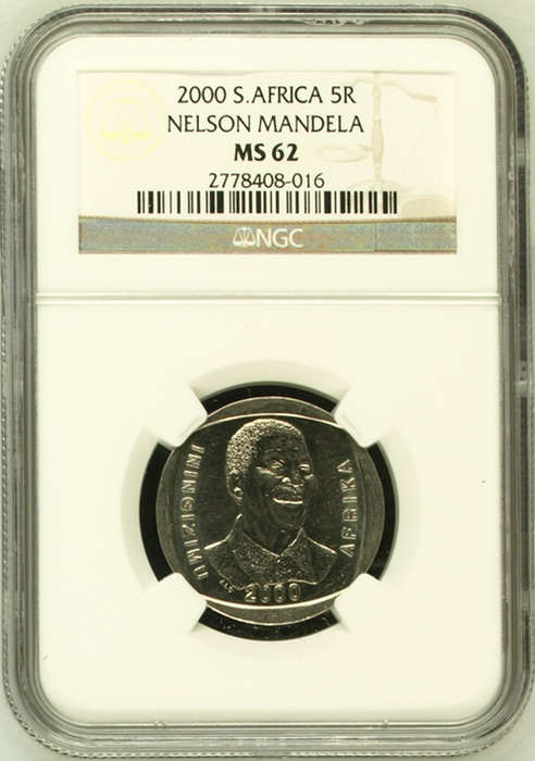 Mandela 2000 R5 NGC Graded MS62 , build your set.