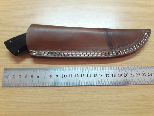 Handmade DAMASCUS Steel Knife, Bull horn and Camel Bone handle scales. NEW DESIGN !!!!!