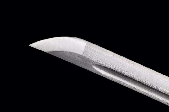Handmade Damascus Folded Steel Clay Tempered, Japanese Samurai Katana. 3-4 Weeks after order.