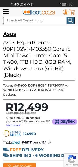 i5 11400 - ASUS ExpertCenter D7 Mini-Tower PC