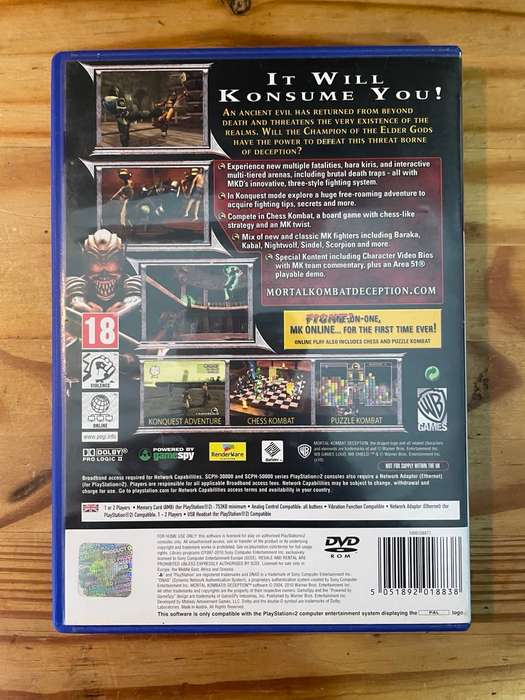 Mortal Kombat: Deception(PS2)