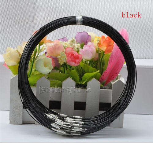 STAINLESS STEEL CHOCKERS  BLACK  16INCH  +++