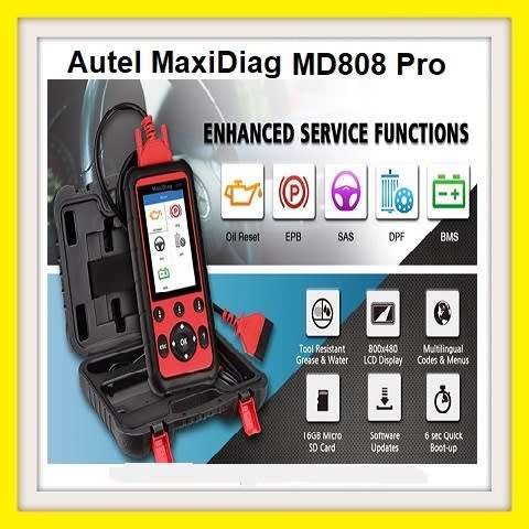 Autel MaxiDiag MD808 Pro Full System Diagnostic Tool for Oil and Battery Reset Registration Parking