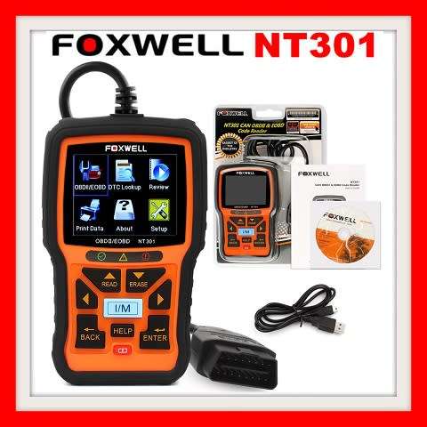 FOXWELL NT301 CAN OBDII / EOBD COD READER DIAGNOSTIC TOOL