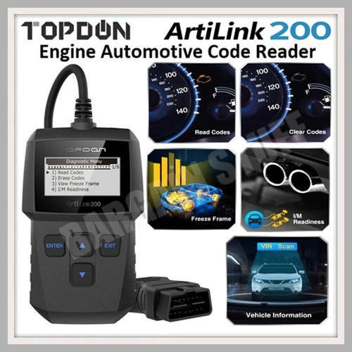 Topdon ArtiLink 200 OBD2 Auto Engine Scanner Code Reader