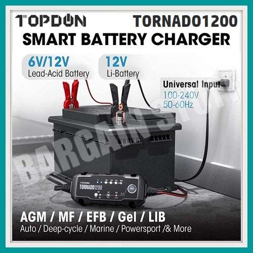 Topdon Tornado 1200 smart battery charger