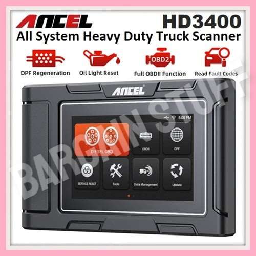 Ancel HD3400 All System Heavy Duty Truck Diagnostic Tool with DPF Regen