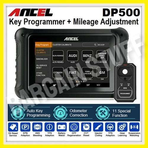 Ancel DP500 Key Programmer, Mileage Adjustment With Special Functions Diagnostic Tool