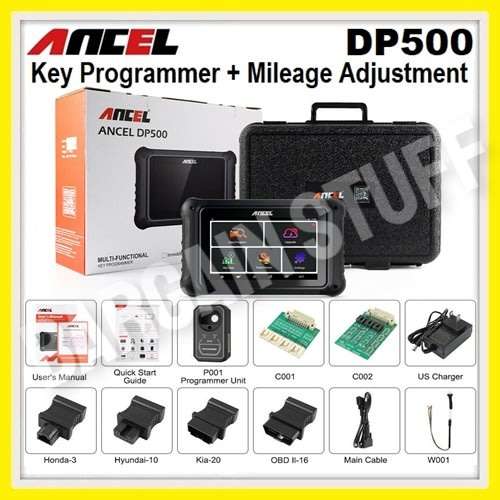 Ancel DP500 Key Programmer, Mileage Adjustment With Special Functions Diagnostic Tool