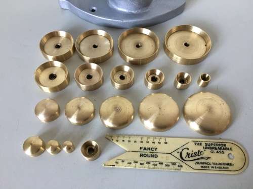 CRISTO - vintage crystal fitting press and set of dies