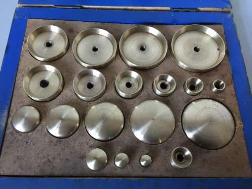 CRISTO - vintage crystal fitting press and set of dies