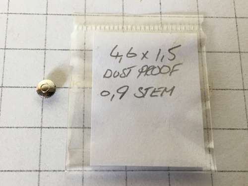 4.6mm Omega stainless steel crown