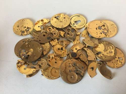 Elgin and Waltham pocket watch movements and parts