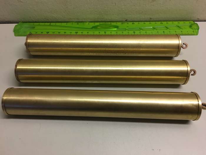 Clock weights -  brass outer shells
