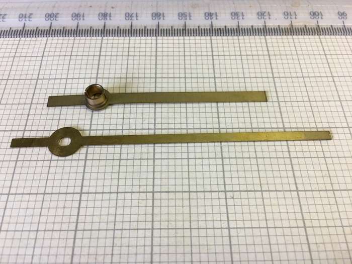 Brass hour & minute hands for clock #30