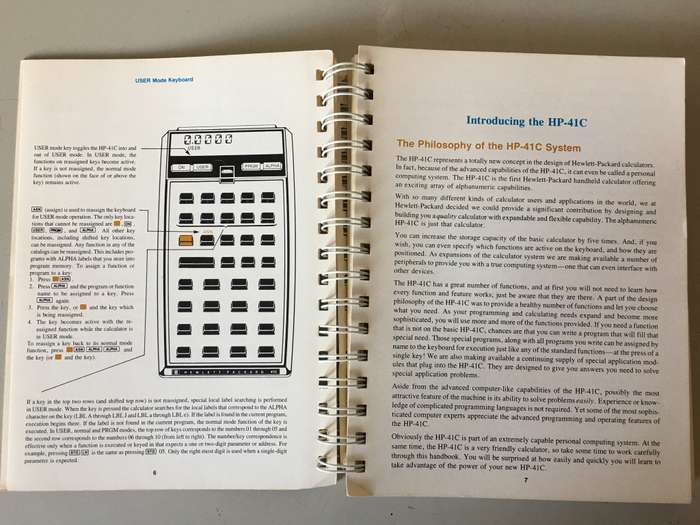 Hewlett Packard HP 41C - owners handbook & programing guide