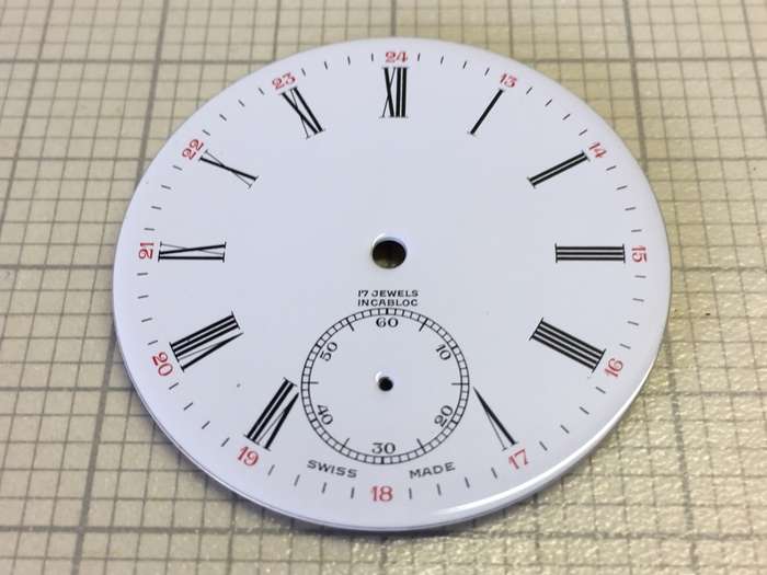 40mm pocket watch dial
