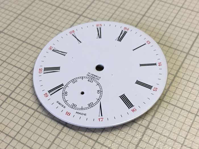 40mm pocket watch dial