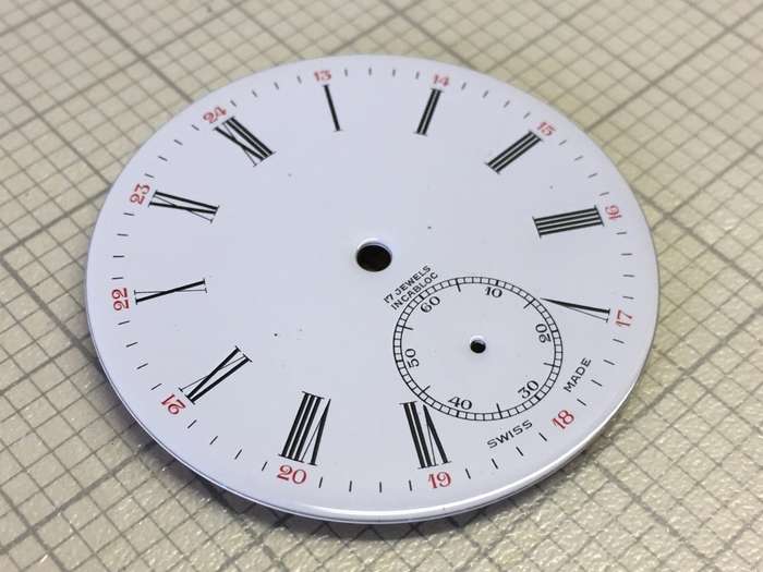40mm pocket watch dial