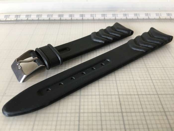 Black strap for divers watch - 18mm