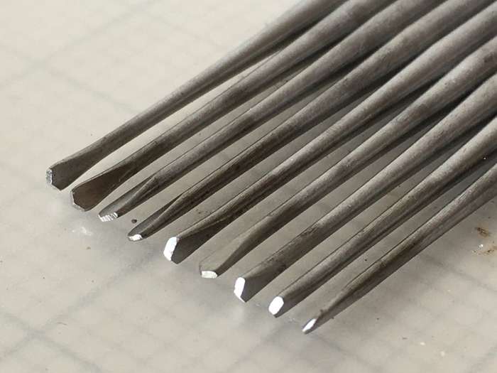 Watchmakers re-pivoting drill bits - 9 pieces