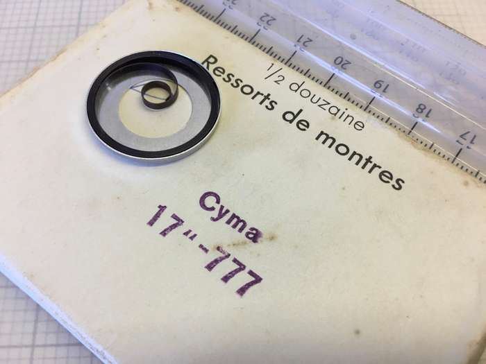 CYMA 777 -  pocket watch mainspring