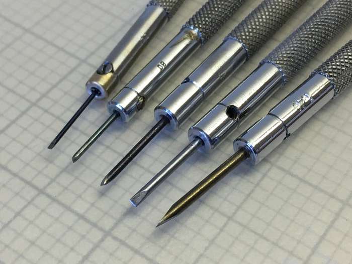 Watchmakers screwdrivers