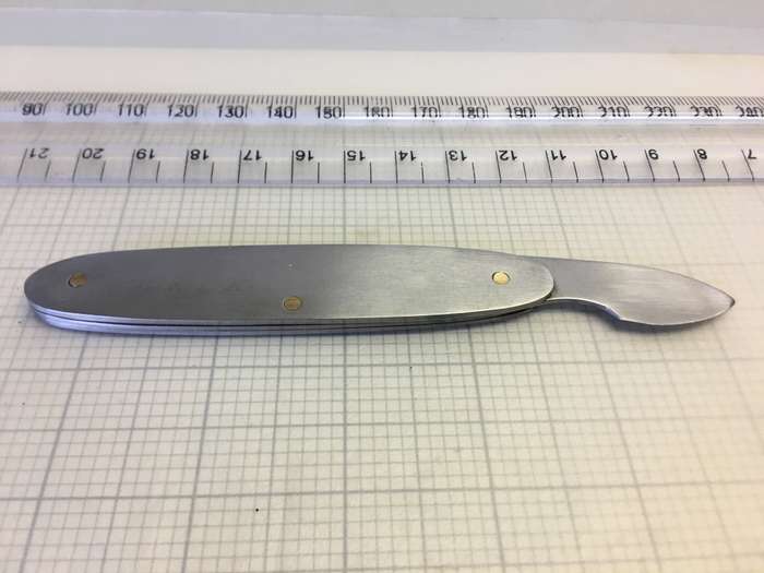 Watch case back opener knife