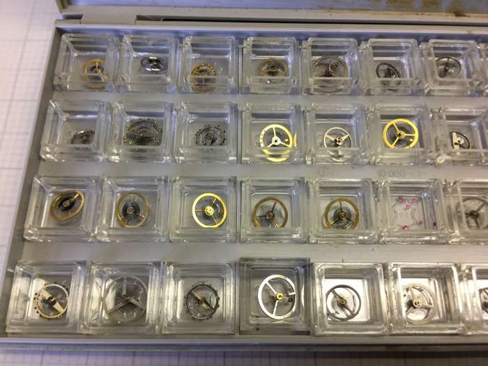 Watch parts - balance complete - 40 pieces