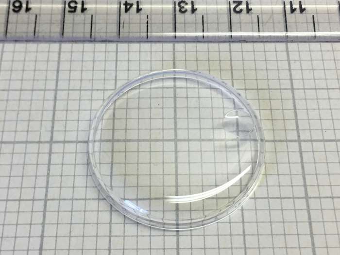 ROTARY  AS 1555/1581 - 283mm acrylic crystal with magnified date display