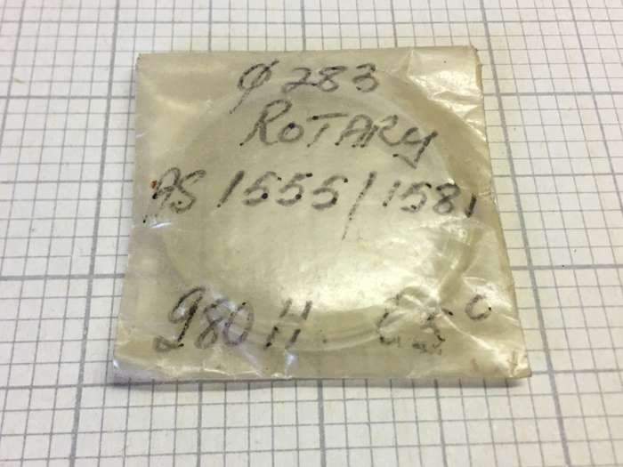 ROTARY  AS 1555/1581 - 283mm acrylic crystal with magnified date display