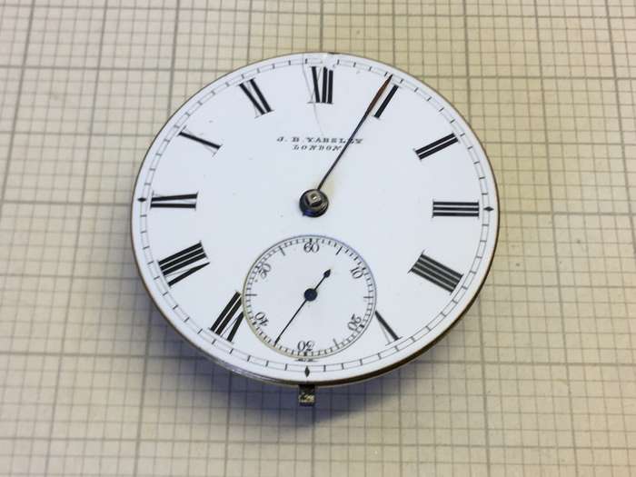 J.B.YABSLEY - fusee pocket watch movement