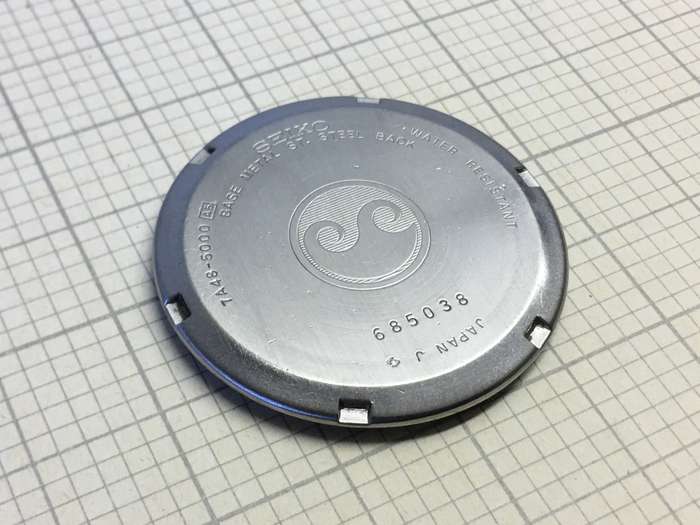 SEIKO 7A48 - 5000 case back
