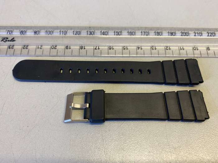 Black strap for vintage watch - 16/19mm - lot 15