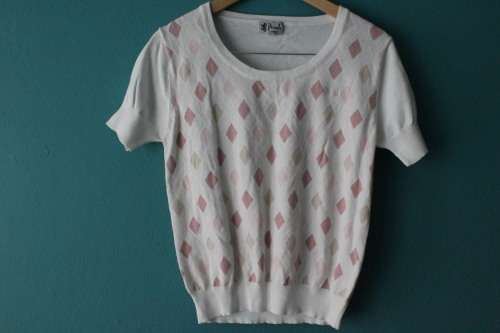 Pringle Pastel Coloured Knit Top (Small)