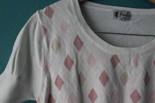 Pringle Pastel Coloured Knit Top (Small)