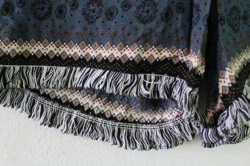 Boho Fringed Shorts (Small)