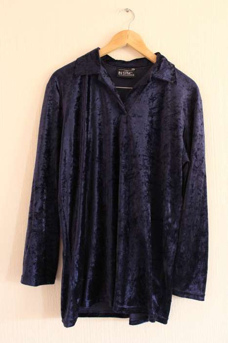 Vintage 90's Velvet Shirt (Large / XL)