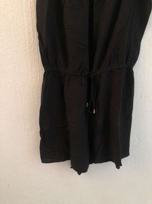 Black Strappy Playsuit (Small / Medium)